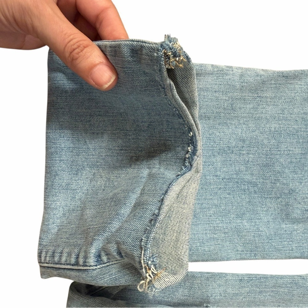 FRAME Le High Straight Jeans | Colorado Light Wash | Size 26 | Raw Hem - Picture 12 of 13